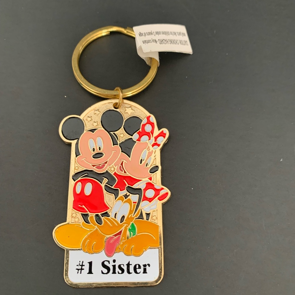 Disney #1 Sister Mickey and Minnie Keychain
